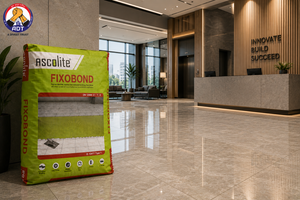 Ascolite Fixobond + improved cement-based adhesive for large tiles