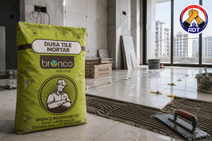 Bronco Duratile Mortar ready-to-use grey cement tile adhesive