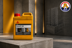 Sika Rustoff 100 rust remover product shot — Sika India construction chemical for steel reinforcement and rebar