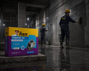 Pidifin 2K by Dr. Fixit — cementitious waterproofing chemical for roof, terrace, bathroom, swimming pool and water tank applications