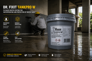 Dr Fixit Tankpro W protective waterproofing coating — RCC water tank internal coating concrete waterproofing solution Dr Fixit India