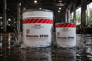 Nitocote EP 405 Fosroc product packaging — two-component epoxy protective coating concrete water tank sewage waterproofing India