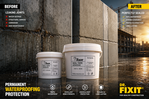 Dr Fixit Tape Adhesive product close up — waterproofing tape bonding adhesive specifications Dr Fixit India