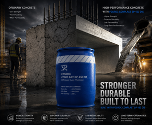 Fosroc Conplast SP 430 DIS superplasticiser for high-strength, workable concrete