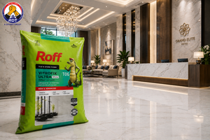 Roff T06 Vitrofix Ultra white tile adhesive bag from Roff India
