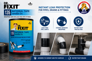 Dr. Fixit Bathseal Tape self-adhesive bitumen waterproofing tape from Dr. Fixit India