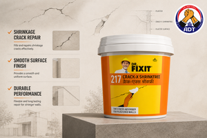 DR. FIXIT CRACK-X SHRINKFREE zero-shrink crack filler paste — permanent wall concrete crack repair stays flush strong bond India