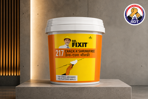 DR. FIXIT CRACK-X SHRINKFREE product packaging — zero-shrink crack filler paste Dr. Fixit Waterproofing Solutions India