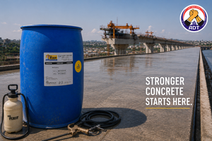 Dr. Fixit Curing Compound used to cure concrete without ponding or wet hessian