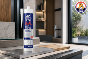Dr. Fixit Feviseal Multi Purpose siliconised acrylic sealant around a switchboard
