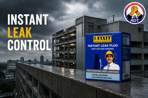 Dr. Fixit Instant Leak Plug cement based leak stopper for basements and concrete