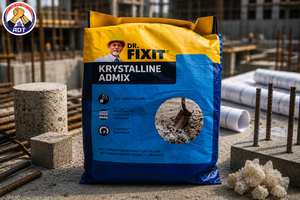 Dr. Fixit Krystaline Admix product packaging — crystalline waterproofing admixture Pidilite Industries Ltd India