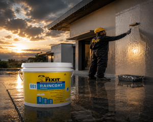 Dr. Fixit RAINCOAT — India's most trusted exterior wall waterproof coating by Pidilite for waterproofing contractors and applicators