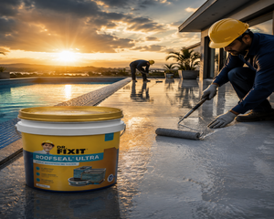 Dr. Fixit Roofseal Ultra — highest performance waterproof roof coating by Pidilite trusted by waterproofing contractors across India