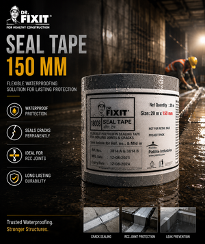 Dr Fixit Seal Tape 150MM TPE joint sealing strip — heavy duty waterproofing tape for expansion movement joints wall floor corners India