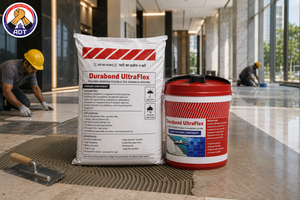Fosroc Brushbond Ultra Flex construction chemical — polymer modified crack bridging waterproofing terrace water tank India