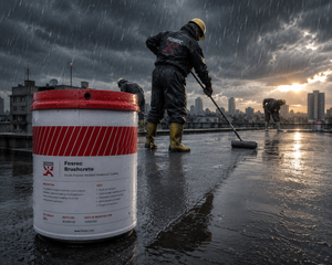 Fosroc Brushcrete — brush-applied waterproofing chemical that forms a tough flexible membrane against water ingress and dampness