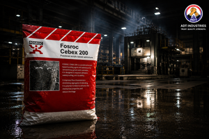 Fosroc Cebex 200 product close-up — heavy-duty cement grout admixture demanding grouting compound specifications India