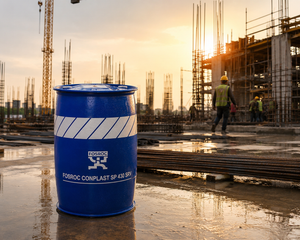 Fosroc Conplast SP430 SRV construction chemical — SNF superplasticizer admixture slump retention concrete bleeding India
