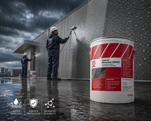 Fosroc Nitocote SN 522 — deep-penetrating water repellent waterproofing chemical that creates invisible hydrophobic lining in concrete pores