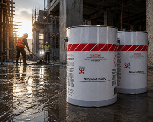Fosroc Nitoproof 650 PU polyurethane waterproof coating for roof, terrace and wall seepage