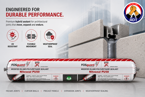 Fosroc Nitoseal PU50 gunned into a wide expansion joint between concrete panels