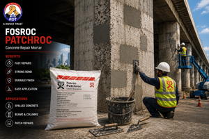 Fosroc Patchroc construction chemical — rapid-setting repair mortar fast concrete patch repair durable bond India