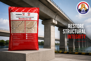 Fosroc Renderoc CS non shrink crack sealer for plaster masonry and concrete