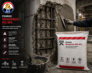 FOSROC RENDEROC RG SPL rapid-strength repair micro concrete — fast-track structural concrete repair high early strength India