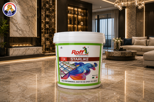Roff Starlike metallic finish epoxy grout between glass mosaic tiles