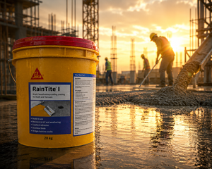 Sika Raintite I acrylic polymer waterproofing — UV resistant and weather-proof coating for new construction and repair applications