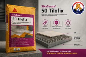Sikaceram-50 Tilofix cementitious tile adhesive bag from Sika India