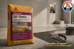 Sikaceram-50 Tilofix mixed to a creamy consistency for tiling