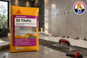 Sikaceram-50 Tilofix self-curing tile adhesive for residential floors and walls