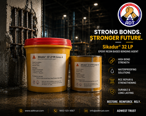 Sikadur 32 LP low-pressure epoxy bonding agent — structural concrete crack repair bonding low pressure application Sika India