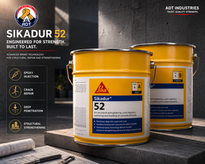 Sikadur-52 low-viscosity epoxy injection grout — structural crack repair full depth penetration concrete bond restoration India