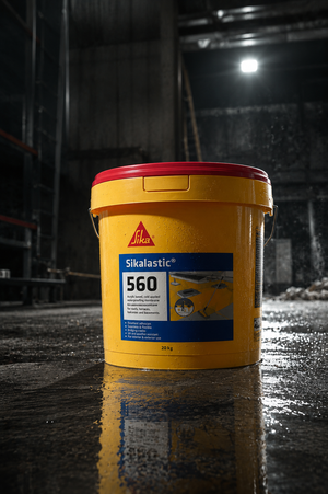 Sika Sikalastic-560 PU membrane — seamless high-performance waterproofing solution for roof leakage and structural moisture protection India