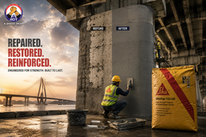 SikaTop-122 HS high-strength two-component repair mortar — structural concrete restoration superior bond high compressive strength India