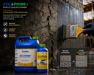 Zydex ZycoPrime+ — trusted polymer bonding agent and cement modifier for waterproofing, repair and heavy-duty construction applications