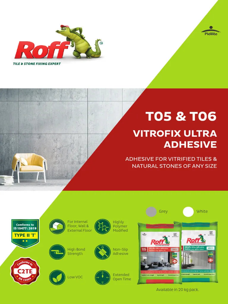 Roff T05 Vitrofix Ultra Adhesive (Grey)