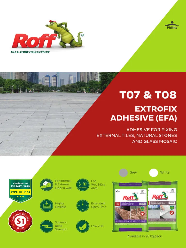 Roff T07 Extrofix Adhesive (Grey)