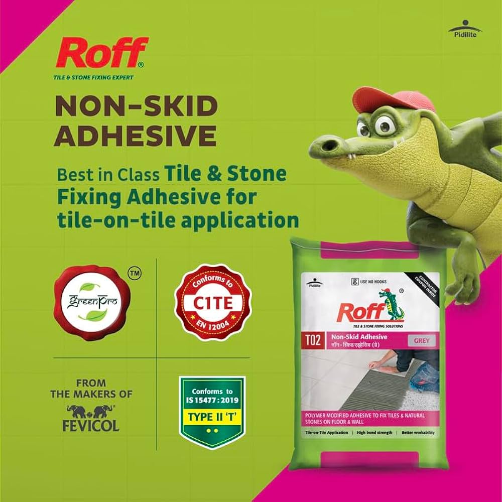 Roff T02 NSA (Non Skid Adhesive)- Grey