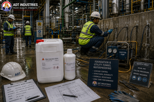 Sika Injection-101H construction chemical — hydrophilic PU injection grout active water leakage flexible crack sealing India