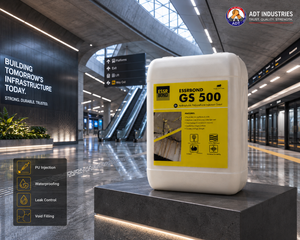 ESSRBOND GS 500 product close-up — PU injection grout crack sealing concrete leakage control specifications India
