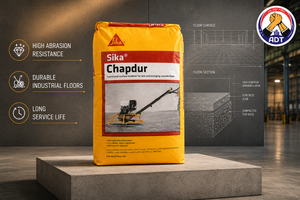 Sika Chapdur coloured non-metallic mineral floor hardener powder from Sika India