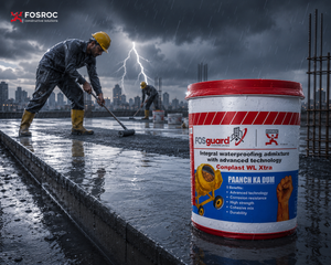 Fosroc Conplast WL Xtra — waterproofing chemical that reduces water permeability in concrete and plaster

