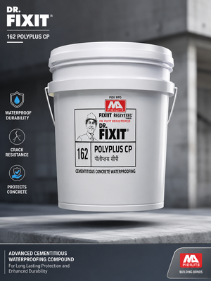 Dr. Fixit Polyplus CP Admix — crystalline waterproofing material by Pidilite for permanent concrete waterproofing from inside out





