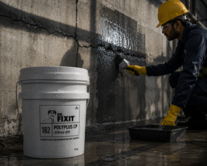 Dr. Fixit Polyplus CP — self-healing crystalline waterproofing material that reactivates on contact with moisture for lifelong protection




