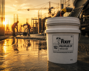 Dr. Fixit Polyplus CP — trusted construction chemical that becomes an integral part of concrete for permanent waterproofing in India




