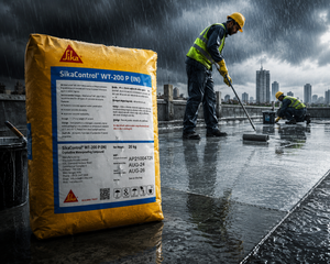 Sika 101H — cement-based crystalline waterproofing chemical applied as slurry coat to seal capillary pores and hairline cracks




